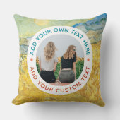 Benutzerdefinierte Foto- und Text-Wohngestaltung - Kissen (Vorderseite)