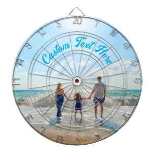 Benutzerdefinierte Foto- und Textdatenträger Dartscheibe