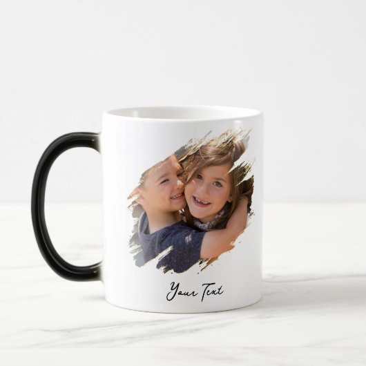 Benutzerdefinierte Foto- und Textfarbänderung erst Verwandlungstasse (Links)