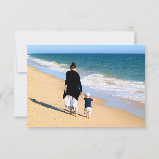 Benutzerdefinierte Foto- und TextGeburtstagskarte (Rückseite)