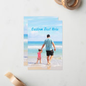 Benutzerdefinierte Foto- und Textkarte - Design mi Mitteilungskarte (Vorderseite/Rückseite Beispiel)