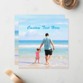 Benutzerdefinierte Foto- und Textkarte mit eigenem Mitteilungskarte (Vorderseite/Rückseite Beispiel)