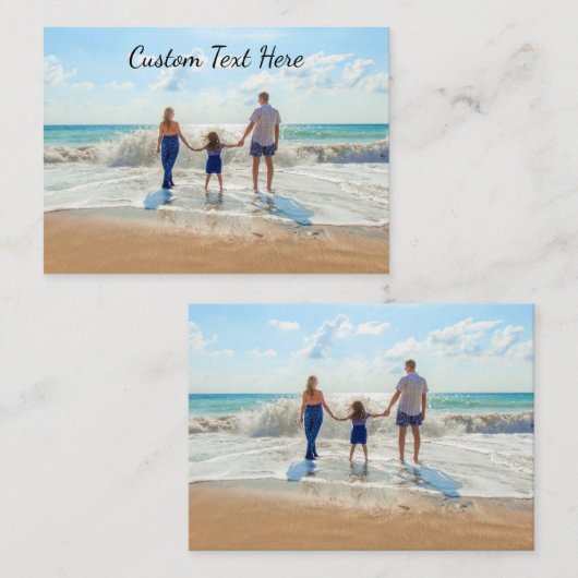 Benutzerdefinierte Foto- und Textmerkkarte Ihr eig Mitteilungskarte (Vorne/Hinten)