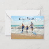 Benutzerdefinierte Foto- und Textmerkkarte Ihr eig Mitteilungskarte (Vorderseite)