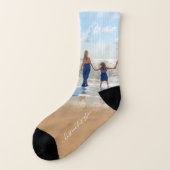Benutzerdefinierte Foto- und Textsocken - Ihr Fami Socken (Links - Außen)