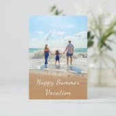 Benutzerdefinierte Foto- und Textsommerkarte (Stehend Vorderseite)