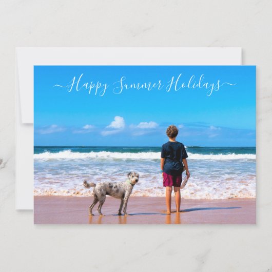 Benutzerdefinierte Foto- und TextSummer Cards (Vorderseite)