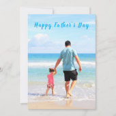 Benutzerdefinierte Foto- und Textvatertagskarte (Vorderseite)