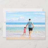 Benutzerdefinierte Foto- und Textvatertagskarte (Rückseite)