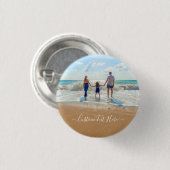 Benutzerdefinierte Foto- und Textverarbeitungsfami Button (Vorne & Hinten)