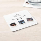 Benutzerdefinierte Foto-Untersetzer für die Famili Rechteckiger Pappuntersetzer (angewinkelt)