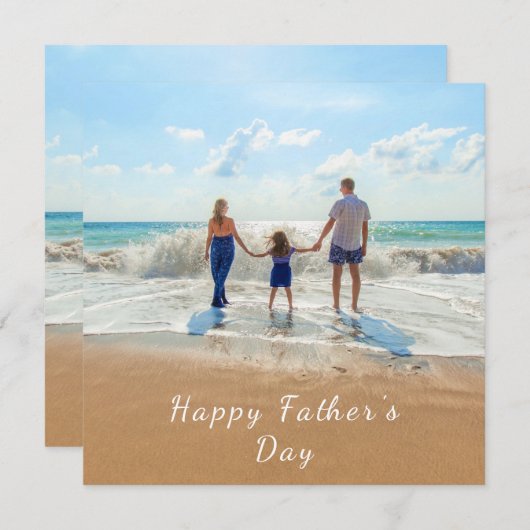 Benutzerdefinierte Foto Vatertagskarte Ihr Foto un (Vorne/Hinten)