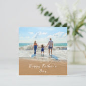 Benutzerdefinierte Foto Vatertagskarte Ihr Foto un (Stehend Vorderseite)