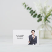 Benutzerdefinierte Foto-Visitenkarte Visitenkarte (Stehend Vorderseite)