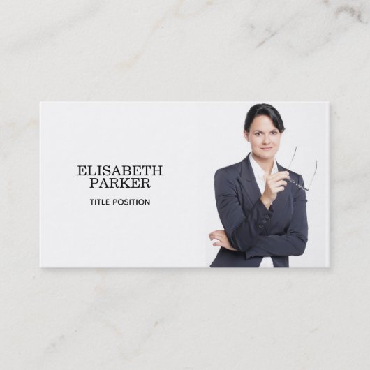 Benutzerdefinierte Foto-Visitenkarte Visitenkarte (Vorderseite)