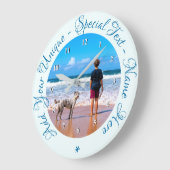 Benutzerdefinierte Foto-Wandsteuerung mit Fotos un Große Wanduhr (Winkel)