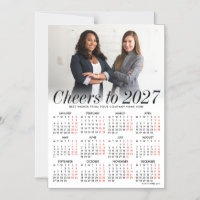 Benutzerdefinierte Foto Weißkalender 2026 Magnetka