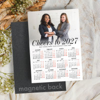 Benutzerdefinierte Foto Weißkalender 2026 Magnetka