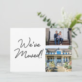 Benutzerdefinierte Foto Wir haben neue Zuhause-Adr Ankündigung (Stehend Vorderseite)