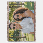 Benutzerdefinierte Foto-Wurfdecke | Personalisiert Decke (Vorderseite Vertikal)