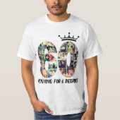 Benutzerdefinierte Foto-Zahlenkollektion 60 Textkr T-Shirt (Vorderseite)
