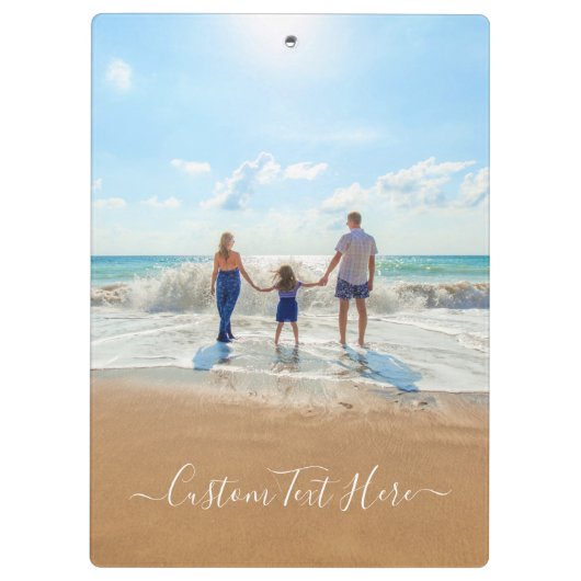 Benutzerdefinierte Foto-Zwischenablage mit Text Klemmbrett (Rückseite)