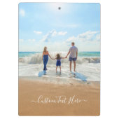 Benutzerdefinierte Foto-Zwischenablage mit Text Klemmbrett (Rückseite)