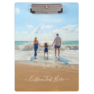 Benutzerdefinierte Foto-Zwischenablage mit Text Klemmbrett