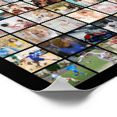 Benutzerdefinierte Fotocollage 150 Bilder Raster Poster (Ecke)