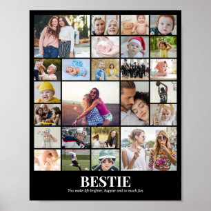 Benutzerdefinierte Fotocollage 25 Bilder 8x10 16x2 Poster