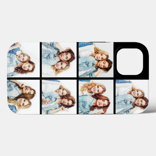 Benutzerdefinierte FotoCollage 7 Quadrat Fotos Sch Case-Mate iPhone Hülle (Rückseite (Horizontal))