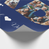 Benutzerdefinierte FotoCollage | Bester Vater je Geschenkpapier (Ecke)