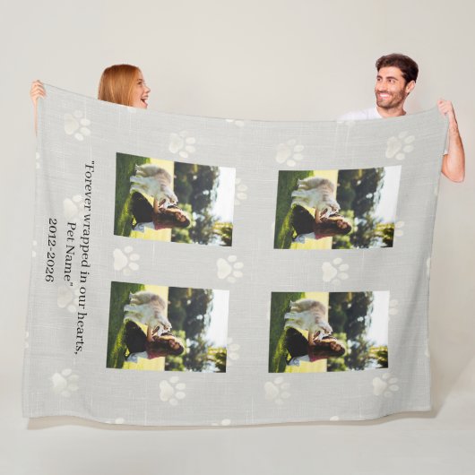 Benutzerdefinierte Fotocollage-Erinnerungsdecke au Fleecedecke (Beispiel)
