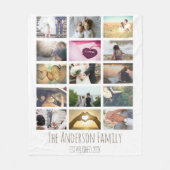 Benutzerdefinierte FotoCollage Fleecedecke (Vorderseite)