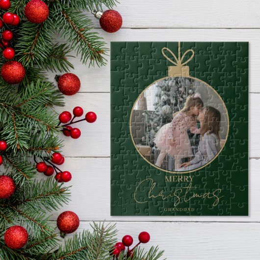 benutzerdefinierte Fotocollage Frohe Weihnachten C Puzzle