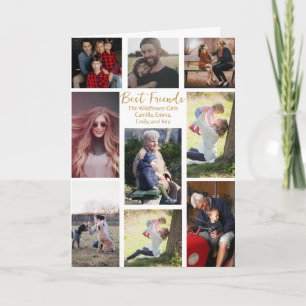 Benutzerdefinierte Fotocollage für beste Freundinn Karte