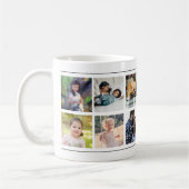 Benutzerdefinierte Fotocollage Herz monogrammiert Kaffeetasse (Links)