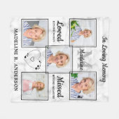 Benutzerdefinierte FotoCollage in Love Memory Memo Fleecedecke (Vorderseite (Horizontal))