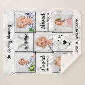 Benutzerdefinierte FotoCollage in Love Memory Memo Sherpadecke (Vorderseite (Horizontal))