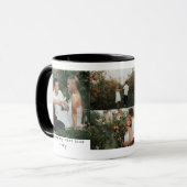 Benutzerdefinierte Fotocollage Liebesgeschichte Tasse (Vorderseite Links)