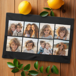 Benutzerdefinierte Fotocollage mit quadratischen F Geschirrtuch