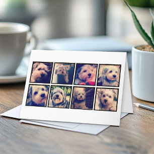Benutzerdefinierte Fotocollage mit quadratischen F Karte