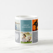 Benutzerdefinierte Fotocollage mit sentimentaler N Kaffeetasse (Mittel)