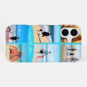 Benutzerdefinierte FotoCollage mit Text iPhone Cas 16 Hülle (Rückseite (Horizontal))