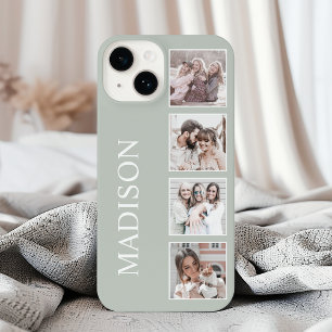 Benutzerdefinierte Fotocollage Personalisiert Sage iPhone 16 Hülle