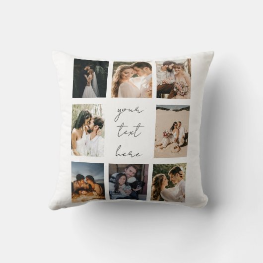 Benutzerdefinierte Fotocollage Personalisiertes Bi Kissen (Rückseite)