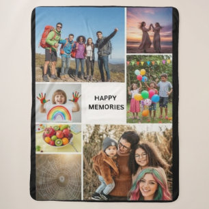 Benutzerdefinierte Fotocollage Sherpa-Fleece-Decke Sherpadecke