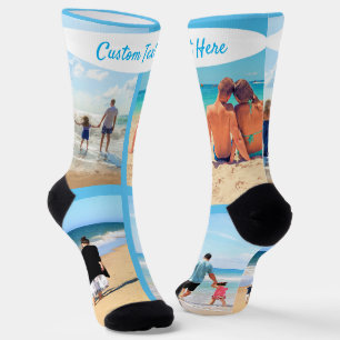 Benutzerdefinierte Fotocollage Socken Ihre Fotos u