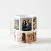 Benutzerdefinierte Fotocollage und personalisierte Kaffeetasse (Vorderseite Links)