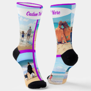 Benutzerdefinierte Fotocollagen-Socken mit persona Socken